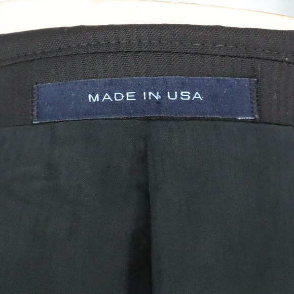 Joseph Abboud Sport Coat Mens 44R Black Wool Jacket Loro Piana Super 120s Blazer - Picture 15 of 16